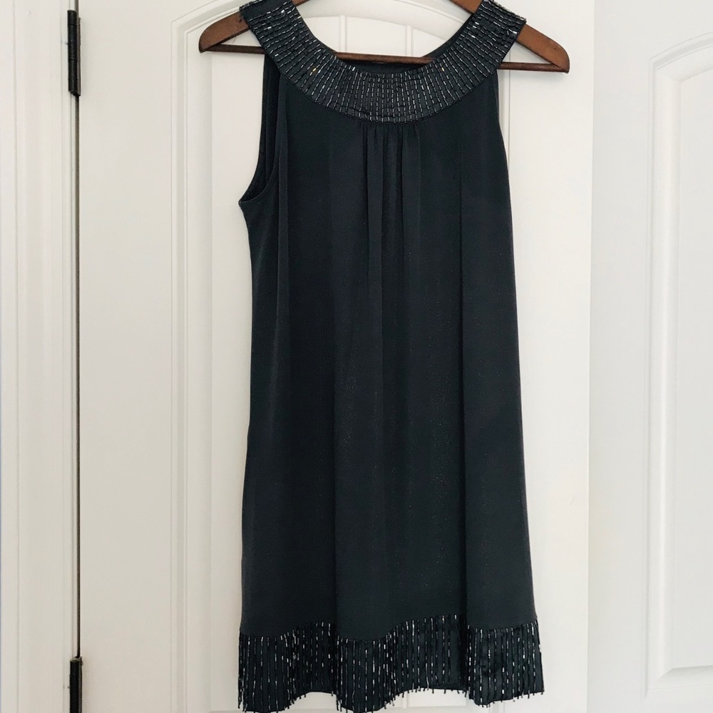 NWT Express Silver Beaded Dress